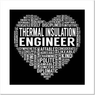 Thermal Insulation Engineer Heart Posters and Art